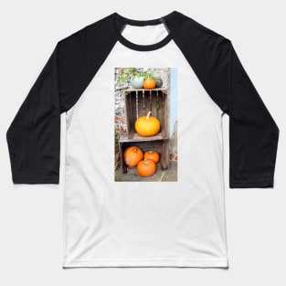 Crates of Orange Pumpkins Baseball T-Shirt